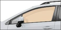 driver side front glass