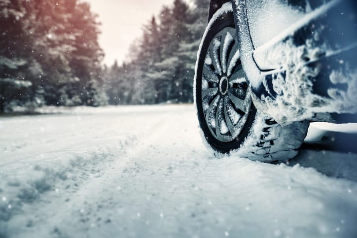 Car in winter